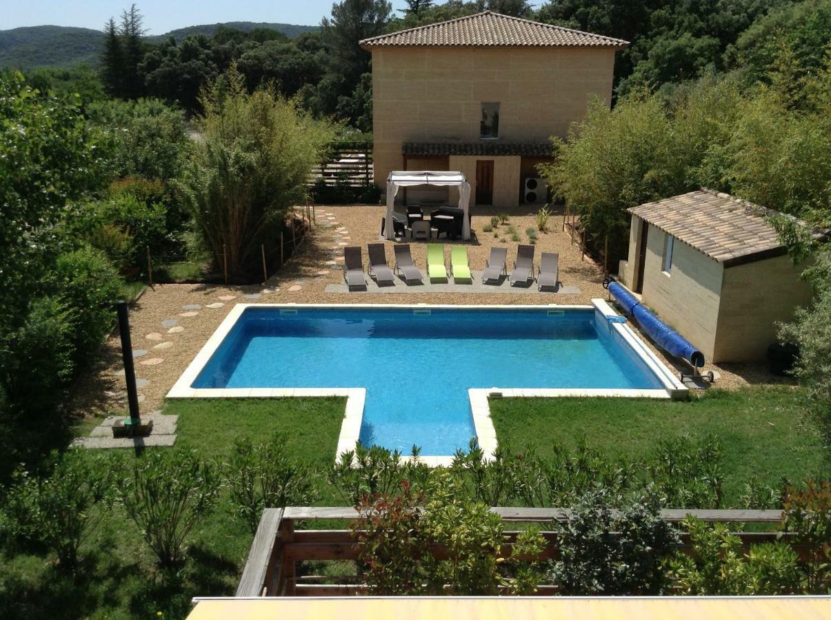 Villa La Charmeuse Fleurie Collias Extérieur photo